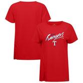 Texas Rangers Levelwear Women's Influx Sizzle T-Shirt - Red