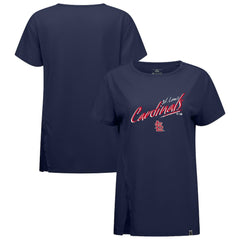 St. Louis Cardinals Levelwear Women's Influx Sizzle T-Shirt - Navy