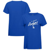 Los Angeles Dodgers Levelwear Women's Influx Sizzle T-Shirt - Royal