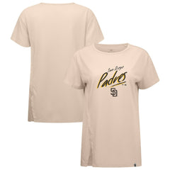 San Diego Padres Levelwear Women's Influx Sizzle T-Shirt - Khaki