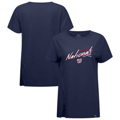 Washington Nationals Levelwear Women's Influx Sizzle T-Shirt - Navy