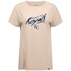 Kansas City Royals Levelwear Women's Influx Sizzle T-Shirt - Khaki