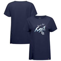 Tampa Bay Rays Levelwear Women's Influx Sizzle T-Shirt - Navy