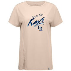 Tampa Bay Rays Levelwear Women's Influx Sizzle T-Shirt - Khaki