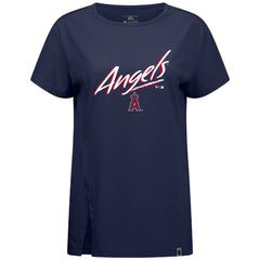 Los Angeles Angels Levelwear Women's Influx Sizzle T-Shirt - Navy