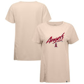 Los Angeles Angels Levelwear Women's Influx Sizzle T-Shirt - Khaki