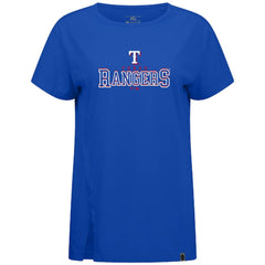 Texas Rangers Levelwear Women's Influx Journey T-Shirt - Royal
