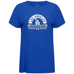 Los Angeles Dodgers Levelwear Women's Influx Banner Arch T-Shirt - Royal