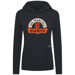 San Francisco Giants Levelwear Women's Relay Banner Arch Long Sleeve T-Shirt Hoodie - Black