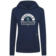 Seattle Mariners Levelwear Women's Relay Banner Arch Long Sleeve T-Shirt Hoodie - Navy