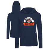 Detroit Tigers Levelwear Women's Relay Banner Arch Long Sleeve T-Shirt Hoodie - Navy