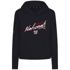 Washington Nationals Levelwear Women's Sweet Sizzle Tri-Blend Hoodie - Black