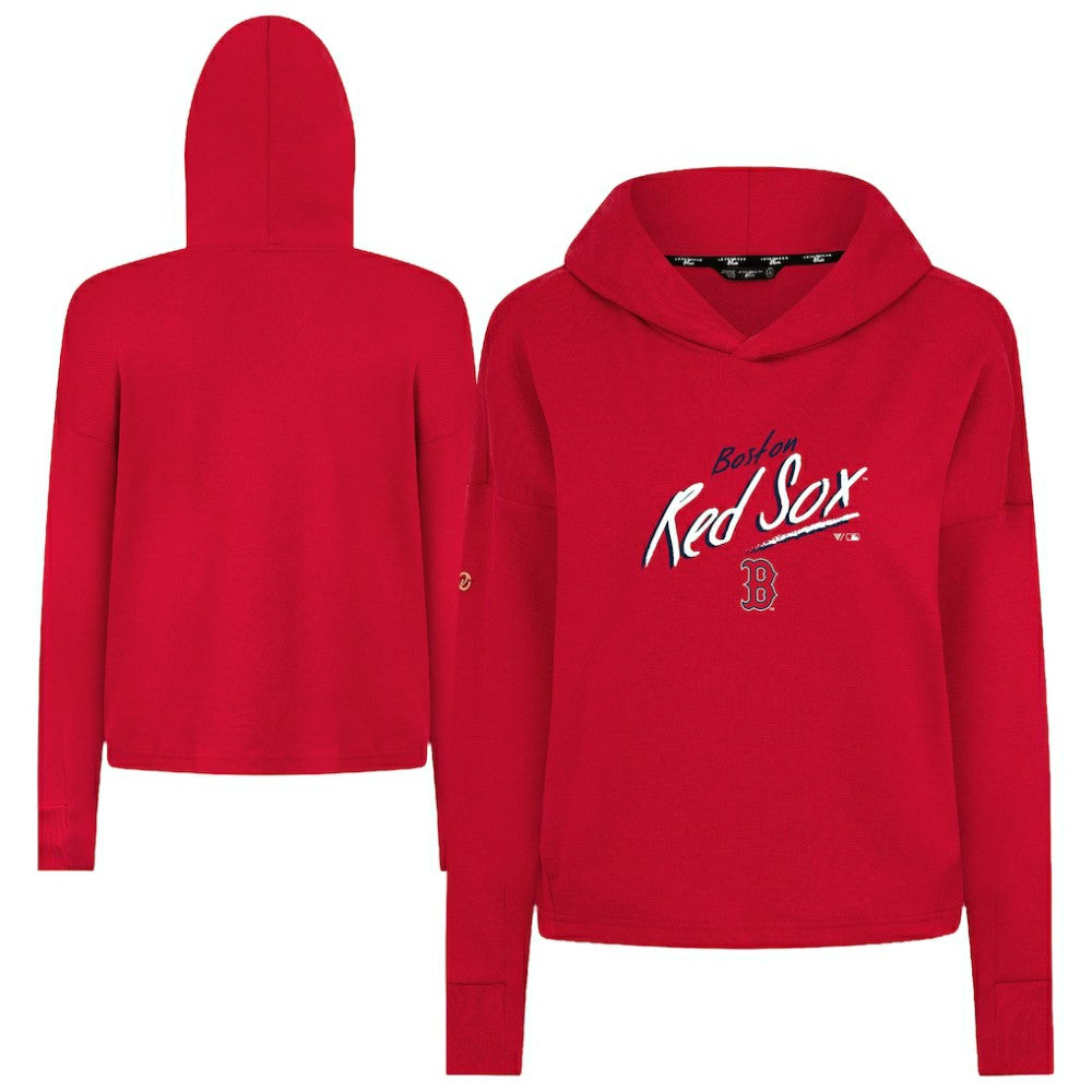 Boston Red Sox Levelwear Women's Sweet Sizzle Tri-Blend Hoodie - Red