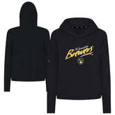Milwaukee Brewers Levelwear Women's Sweet Sizzle Tri-Blend Hoodie - Black