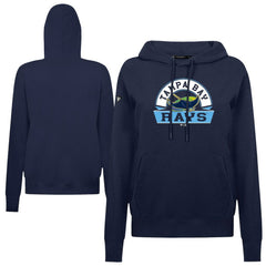 Tampa Bay Rays Levelwear Women's Adorn Banner Arch Hoodie - Navy