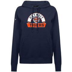 Detroit Tigers Levelwear Women's Adorn Banner Arch Hoodie - Navy