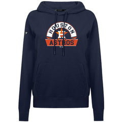 Houston Astros Levelwear Women's Adorn Banner Arch Hoodie - Navy