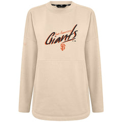 San Francisco Giants Levelwear Women's Oversized Beaudry Sizzle Top - Khaki