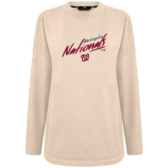 Washington Nationals Levelwear Women's Oversized Beaudry Sizzle Top - Khaki