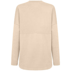 Milwaukee Brewers Levelwear Women's Oversized Beaudry Sizzle Top - Khaki
