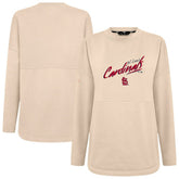 St. Louis Cardinals Levelwear Women's Oversized Beaudry Sizzle Top - Khaki
