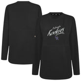 Colorado Rockies Levelwear Women's Oversized Beaudry Sizzle Top - Black