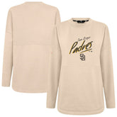 San Diego Padres Levelwear Women's Oversized Beaudry Sizzle Top - Khaki