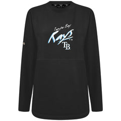 Tampa Bay Rays Levelwear Women's Oversized Beaudry Sizzle Top - Black