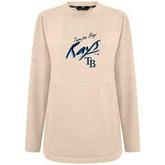 Tampa Bay Rays Levelwear Women's Oversized Beaudry Sizzle Top - Khaki