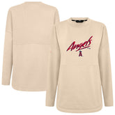 Los Angeles Angels Levelwear Women's Oversized Beaudry Sizzle Top - Khaki