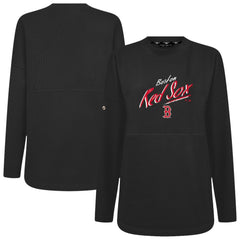 Boston Red Sox Levelwear Women's Oversized Beaudry Sizzle Top - Black