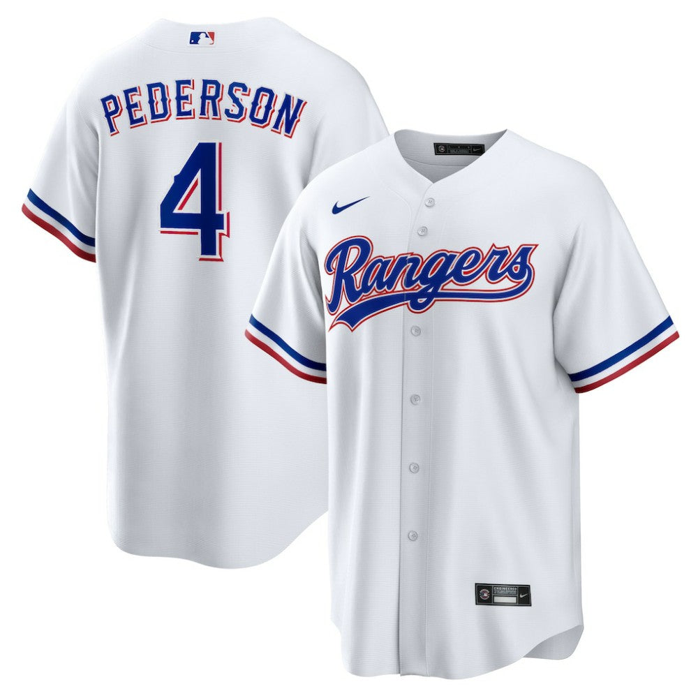 Joc Pederson Texas Rangers Youth Home Replica Jersey - White | Nike