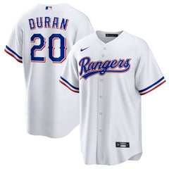Ezequiel Duran Texas Rangers Youth Home Replica Jersey - White | Nike