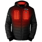 Baltimore Ravens ActionHeat 5V Battery Heated Full-Zip Hoodie Puffer Jacket - Black cheap