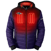 Baltimore Ravens ActionHeat 5V Battery Heated Full-Zip Hoodie Puffer Jacket - Purple discount