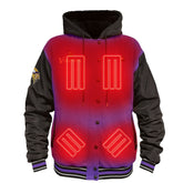 Minnesota Vikings ActionHeat 5V Battery Heated Full-Snap Varsity Jacket - Purple/Black sale