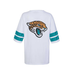 Jacksonville Jaguars Cuce Women's Rhinestone V-Neck Tunic - White discount