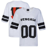 Cincinnati Bengals Cuce Women's Rhinestone V-Neck Tunic - White outlet