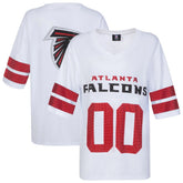 Atlanta Falcons Cuce Women's Rhinestone V-Neck Tunic - White for sale