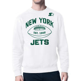 New York Jets Starter Green and White Forever Fleece Sweatshirt - White sale