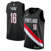 Yang Hansen Portland Trail Blazers Unisex Swingman Jersey - Icon Edition - Black | Nike shop