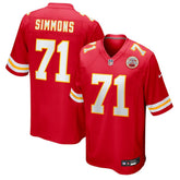 Josh Simmons Kansas City Chiefs Team Game Jersey - Red | Nike outlet