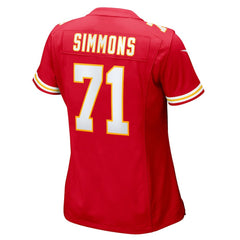 Josh Simmons Kansas City Chiefs Women's Team Game Jersey - Red | Nike online