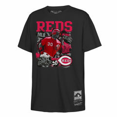 Ken Griffey Jr. Cincinnati Reds Youth Cooperstown Star Moment T-Shirt - Black | Mitchell & Ness