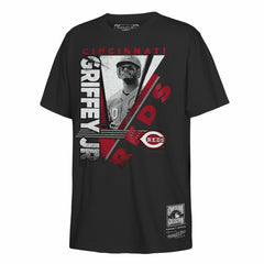 Ken Griffey Jr. Cincinnati Reds Youth In the Zone Player Graphic T-Shirt - Black | Mitchell & Ness
