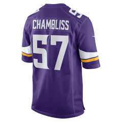 Chaz Chambliss Minnesota Vikings Team Game Jersey - Purple | Nike on sale