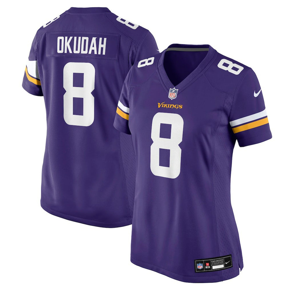 Jeff Okudah Minnesota Vikings Women's Team Game Jersey - Purple | Nike for sale