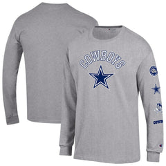 Dallas Cowboys Champion Seal Long Sleeve T-Shirt - Heather Gray online