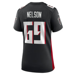Jack Nelson Atlanta Falcons Women's Team Game Jersey - Black | Nike discount