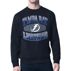 Tampa Bay Lightning Starter Team Grit Graphic Fleece Pullover Sweatshirt Navy
